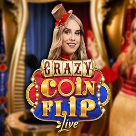Crazy Coin Flip by Evolution, showcased at neonvegascasino.co.nl – game logo