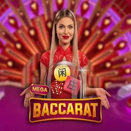 Mega Baccarat slot visual from Pragmatic Play available on neonvegascasino.co.nl