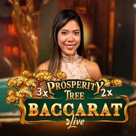 Official Live Casino logo: Prosperity Tree Baccarat by Evolution at NeonVegas Casino