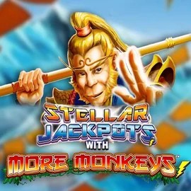Stellar Jackpots with More Monkeys logo by Lightning Box Game at NeonVegas Casino